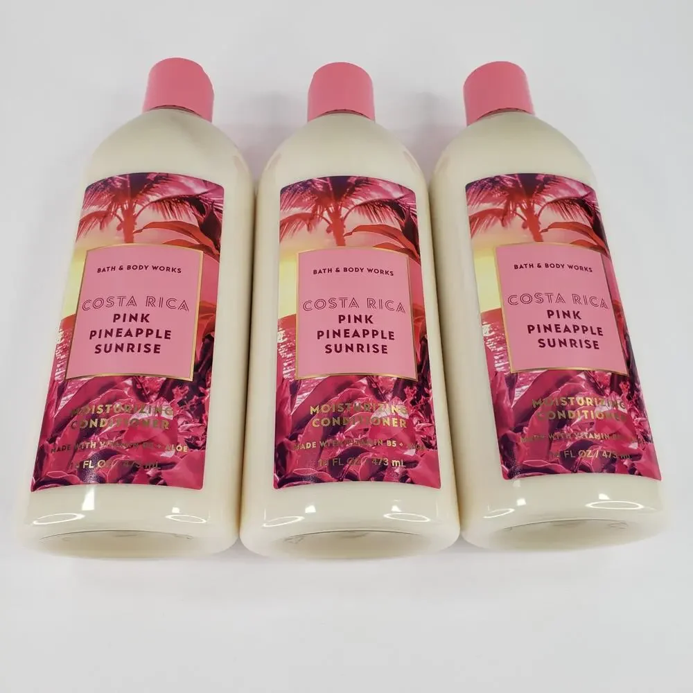 3 Bath & Body Works Costa Rica PINK PINEAPPLE SURPRISE Conditioner FULL SIZE